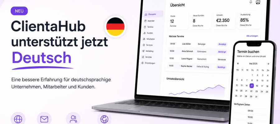 ClientaHub Now Supports German